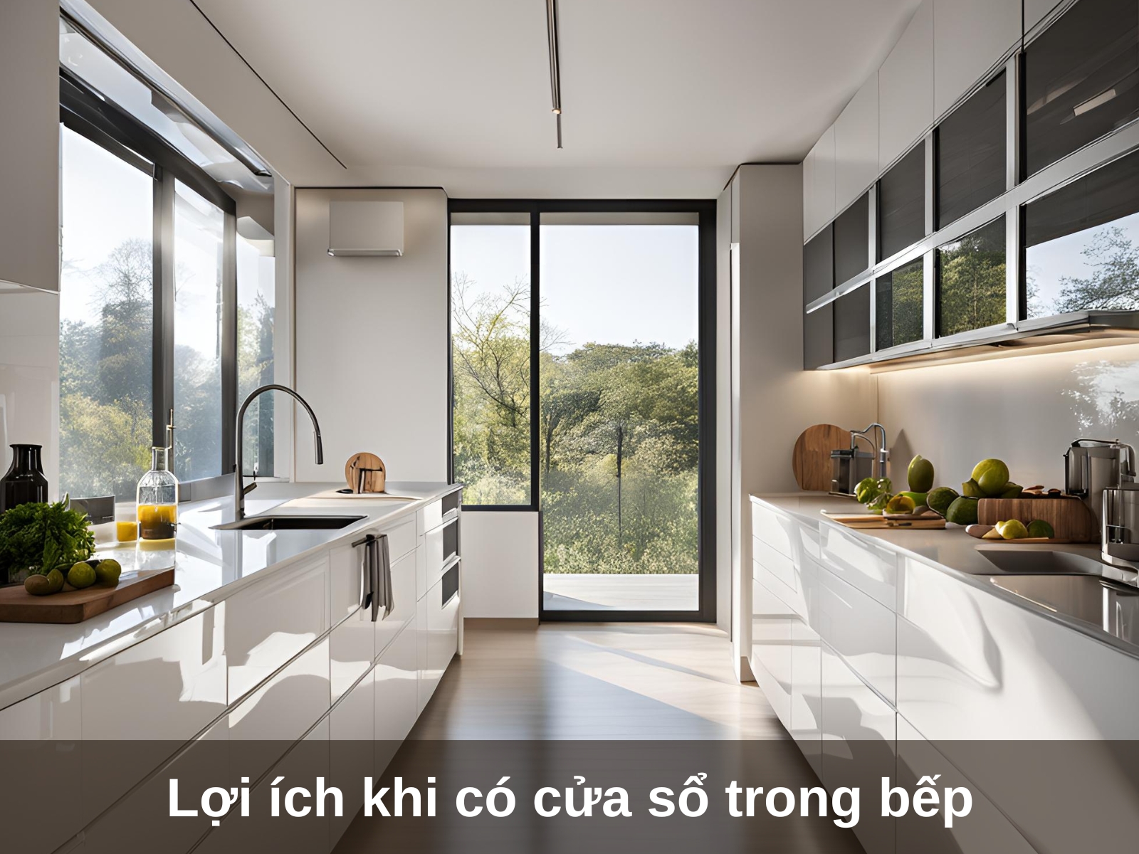 Loi ich khi co cua so trong bep