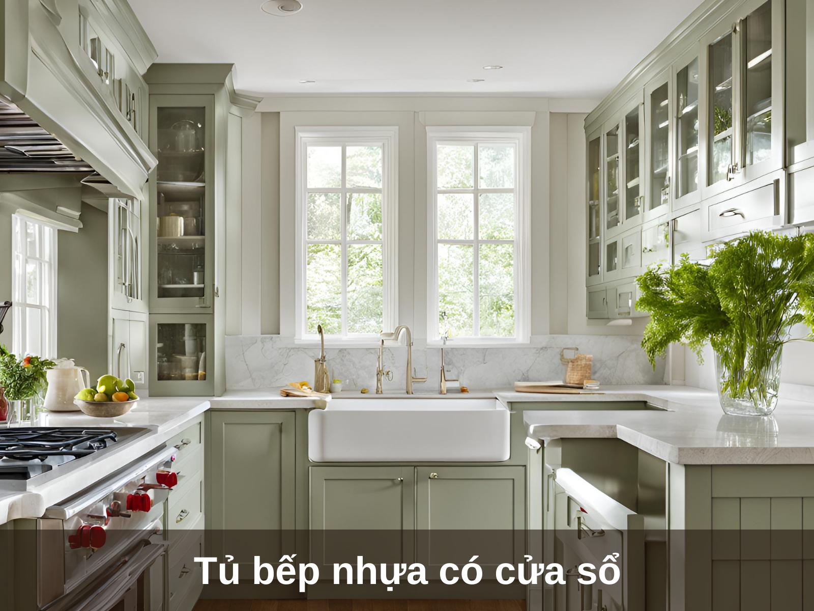 Tu bep nhua co cua so