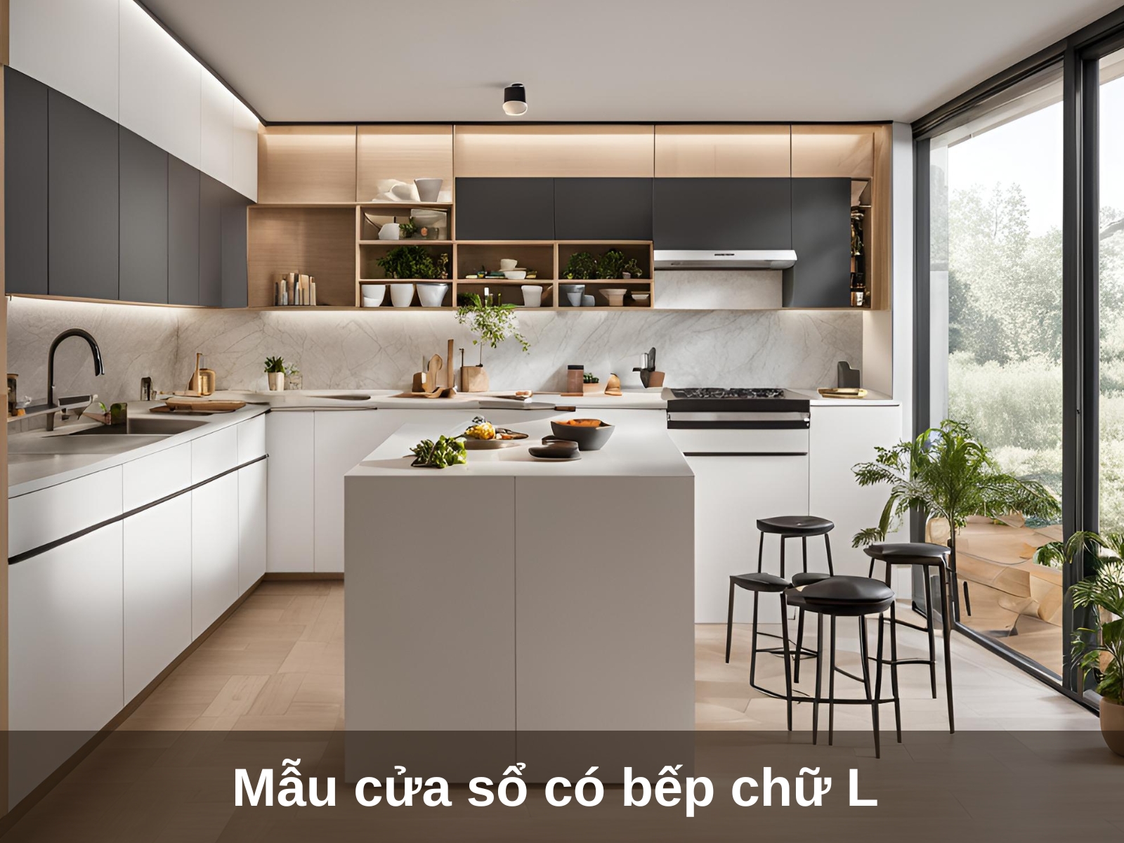 Mau cua so co bep chu L