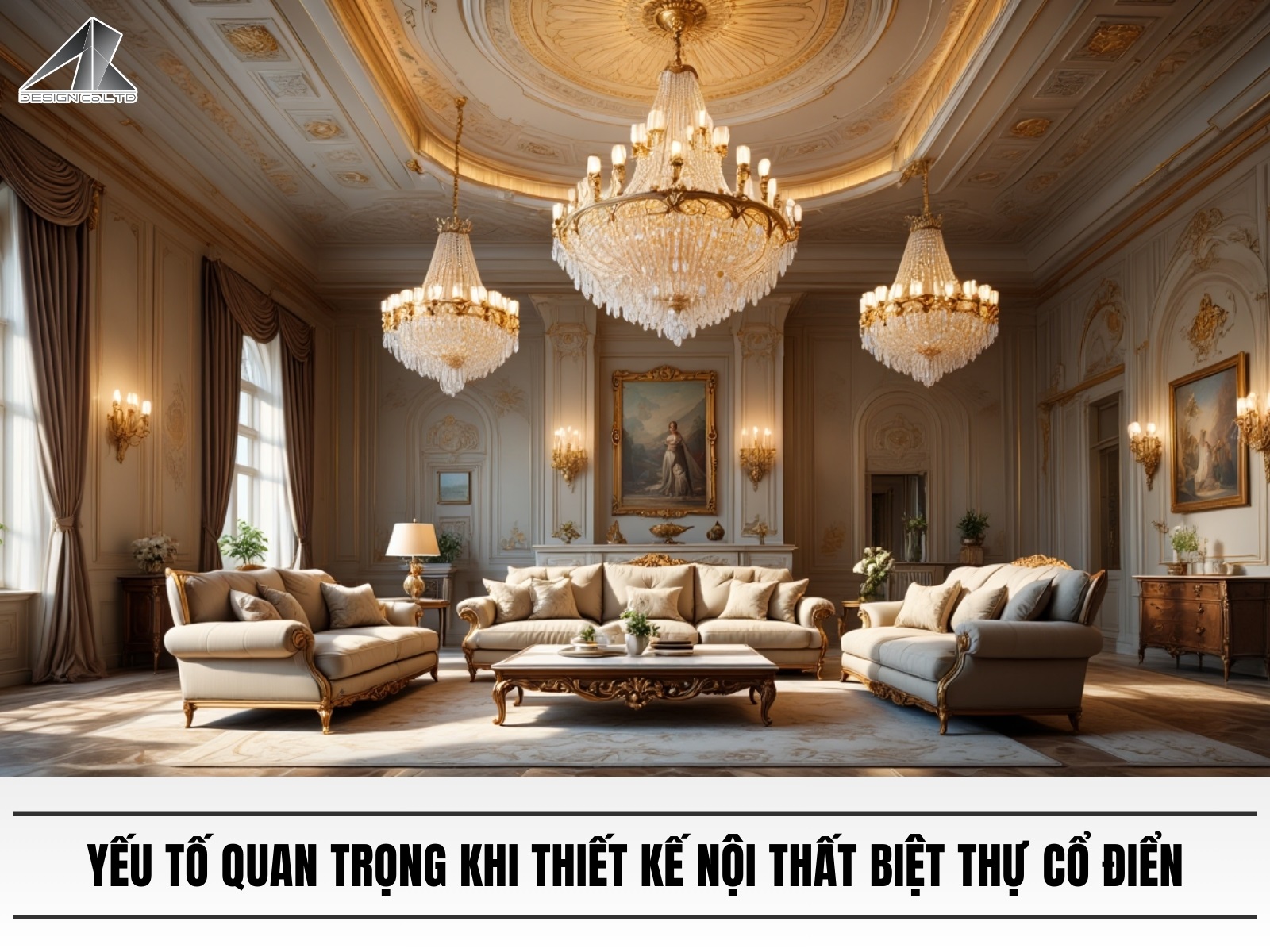 Yeu to quan trong khi thiet ke noi that biet thu co dien