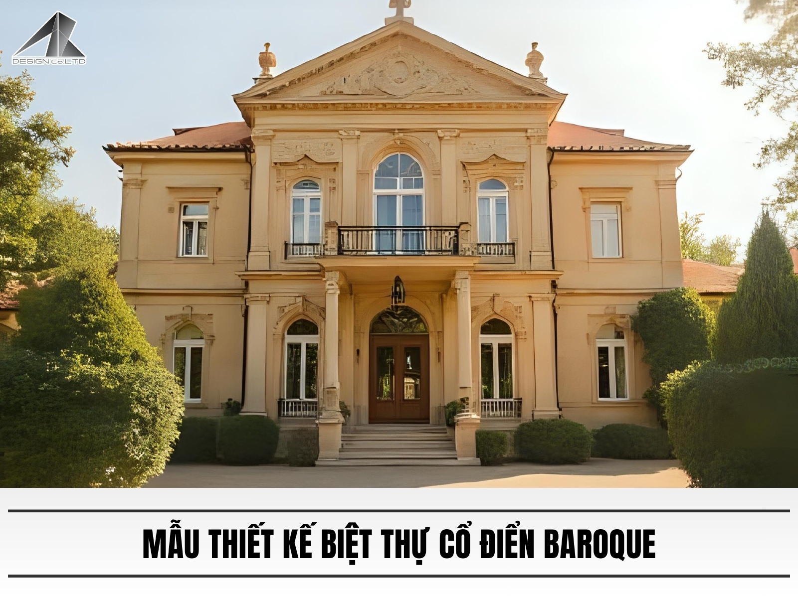 Mau thiet ke biet thu co dien Baroque