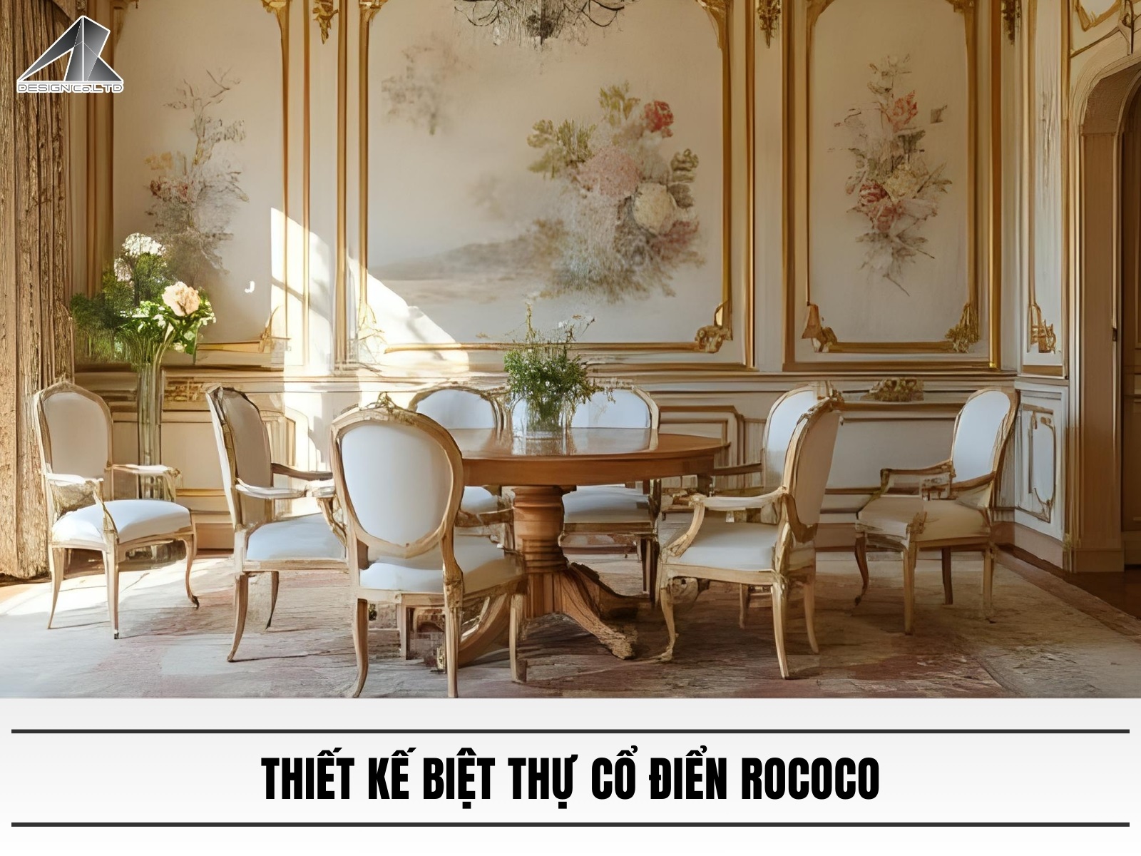 Thiet ke biet thu co dien Rococo