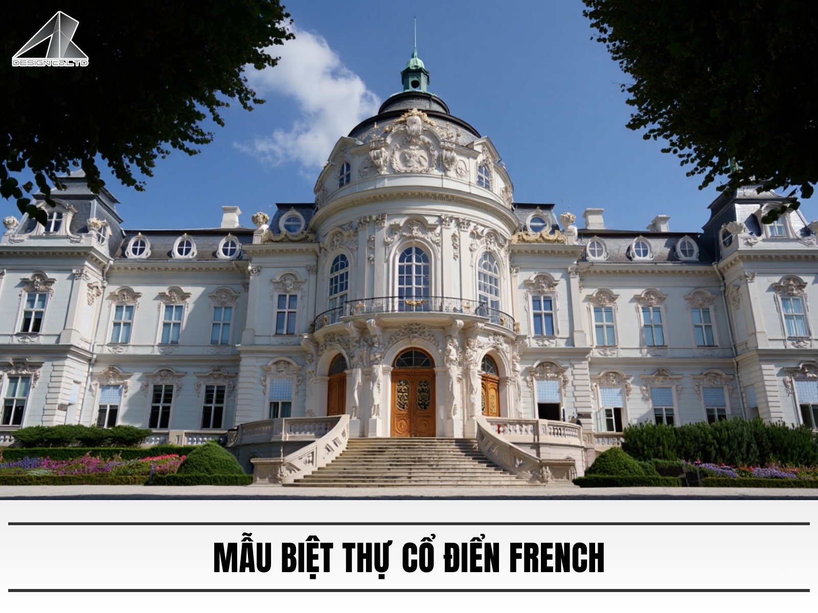 Mau biet thu co dien French