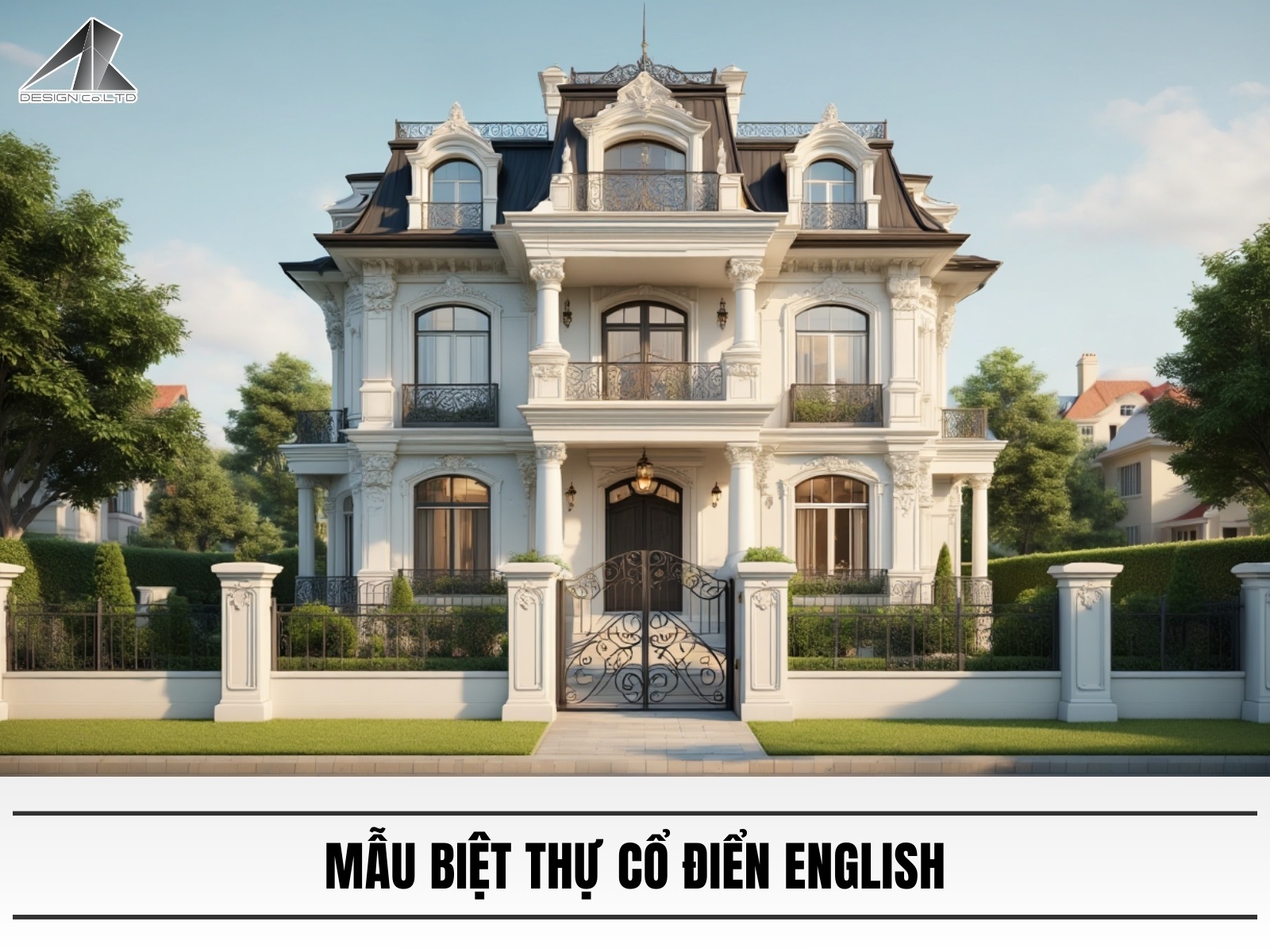 Mau biet thu co dien English