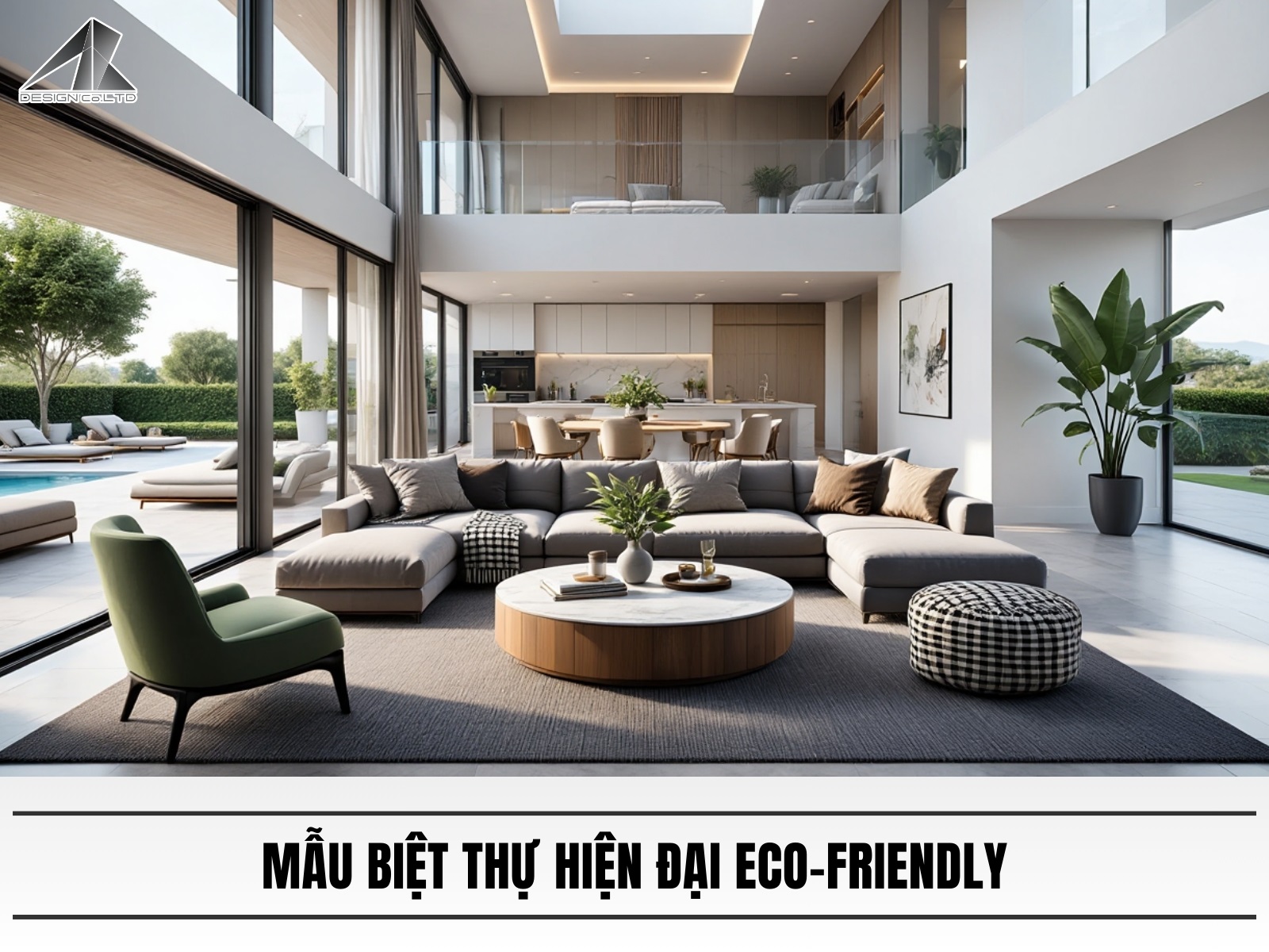 Mau biet thu hien dai Eco friendly