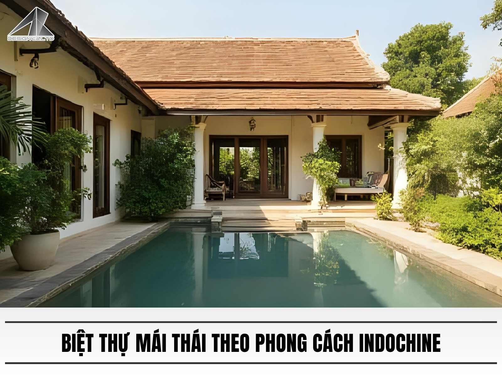 Biet thu mai thai theo phong cach Indochine