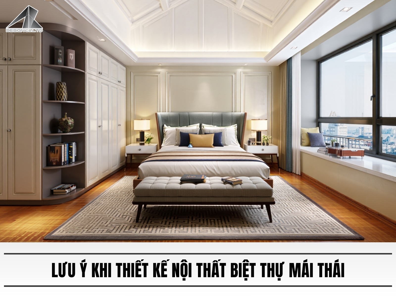 Luu y khi thiet ke noi that biet thu mai thai