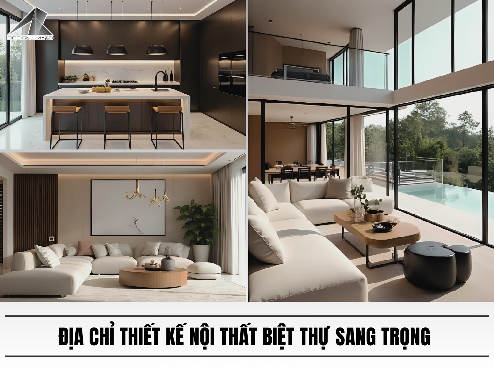 Dia chi thiet ke noi that biet thu sang trong theo moi phong cach
