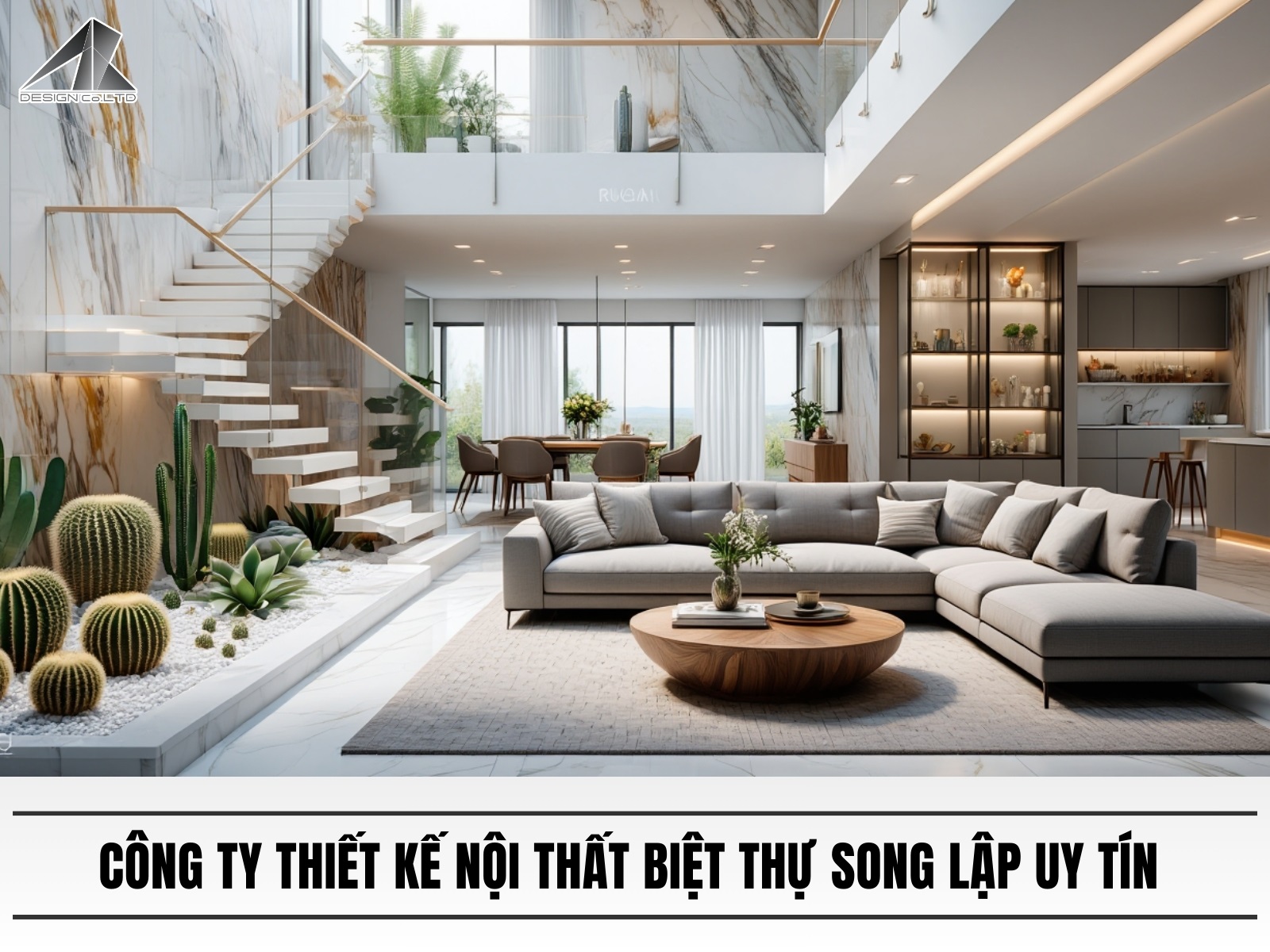 Cong ty thiet ke noi that biet thu song lap uy tin dep va sang trong nhat
