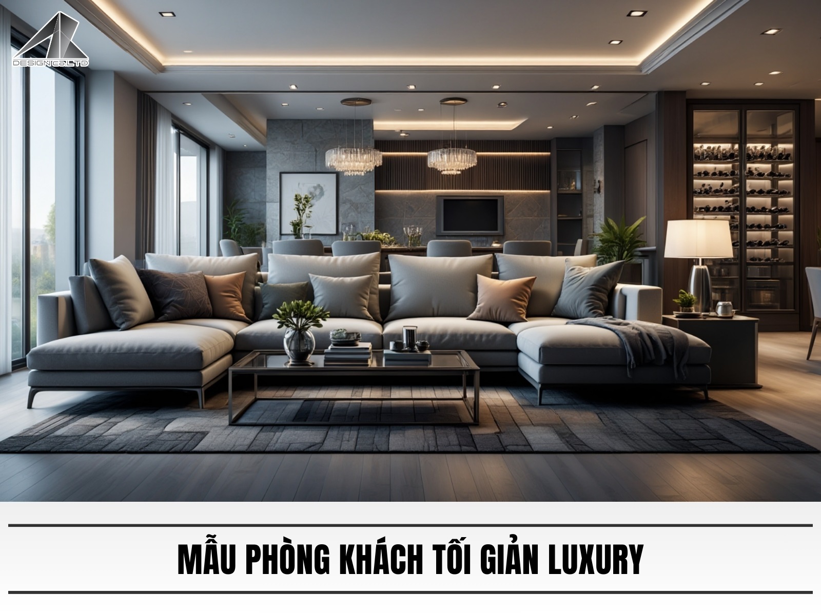 Mau phong khach toi gian Luxury