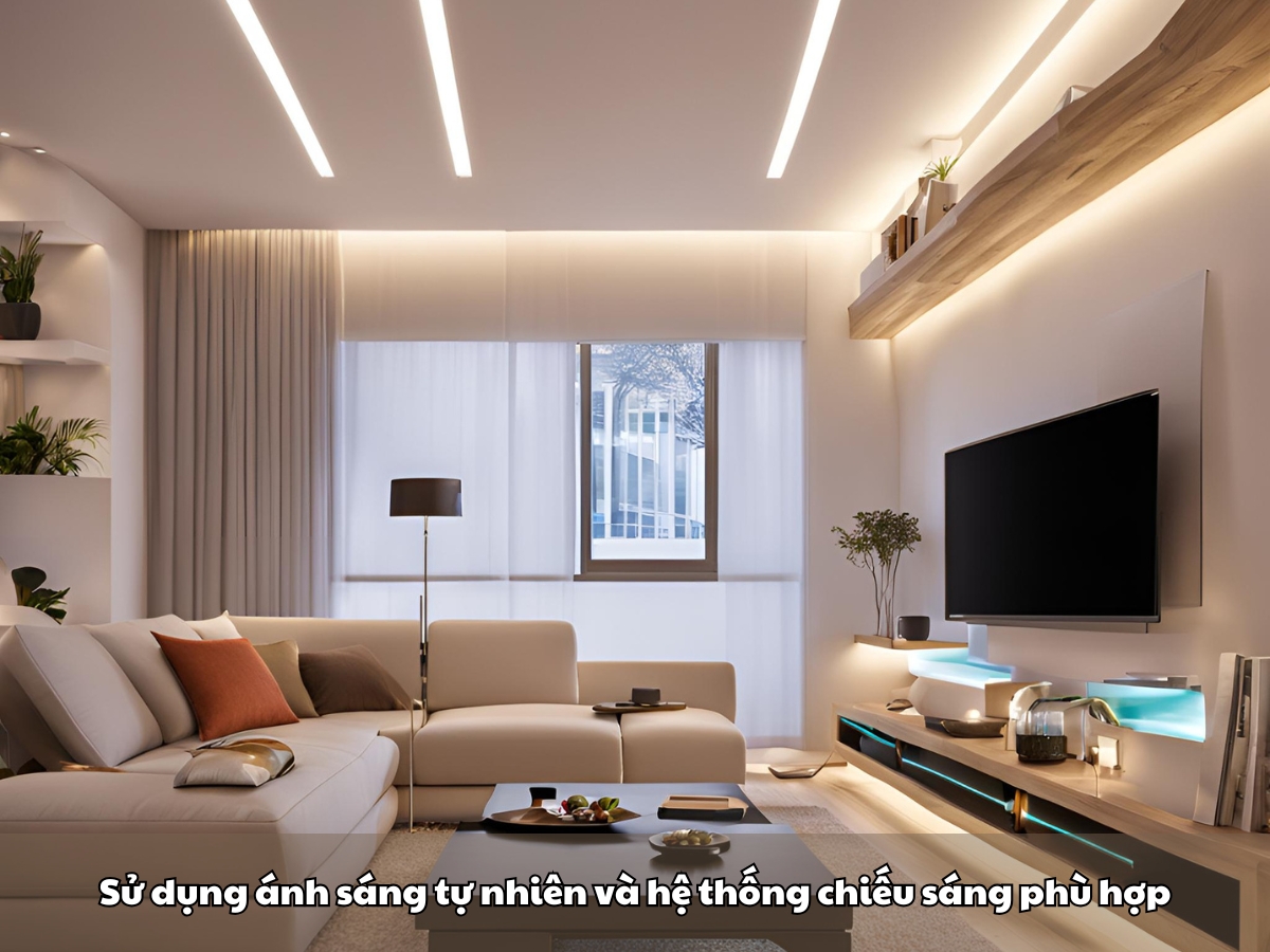 su dung anh sang tu nhien va he thong chieu sang phu hop