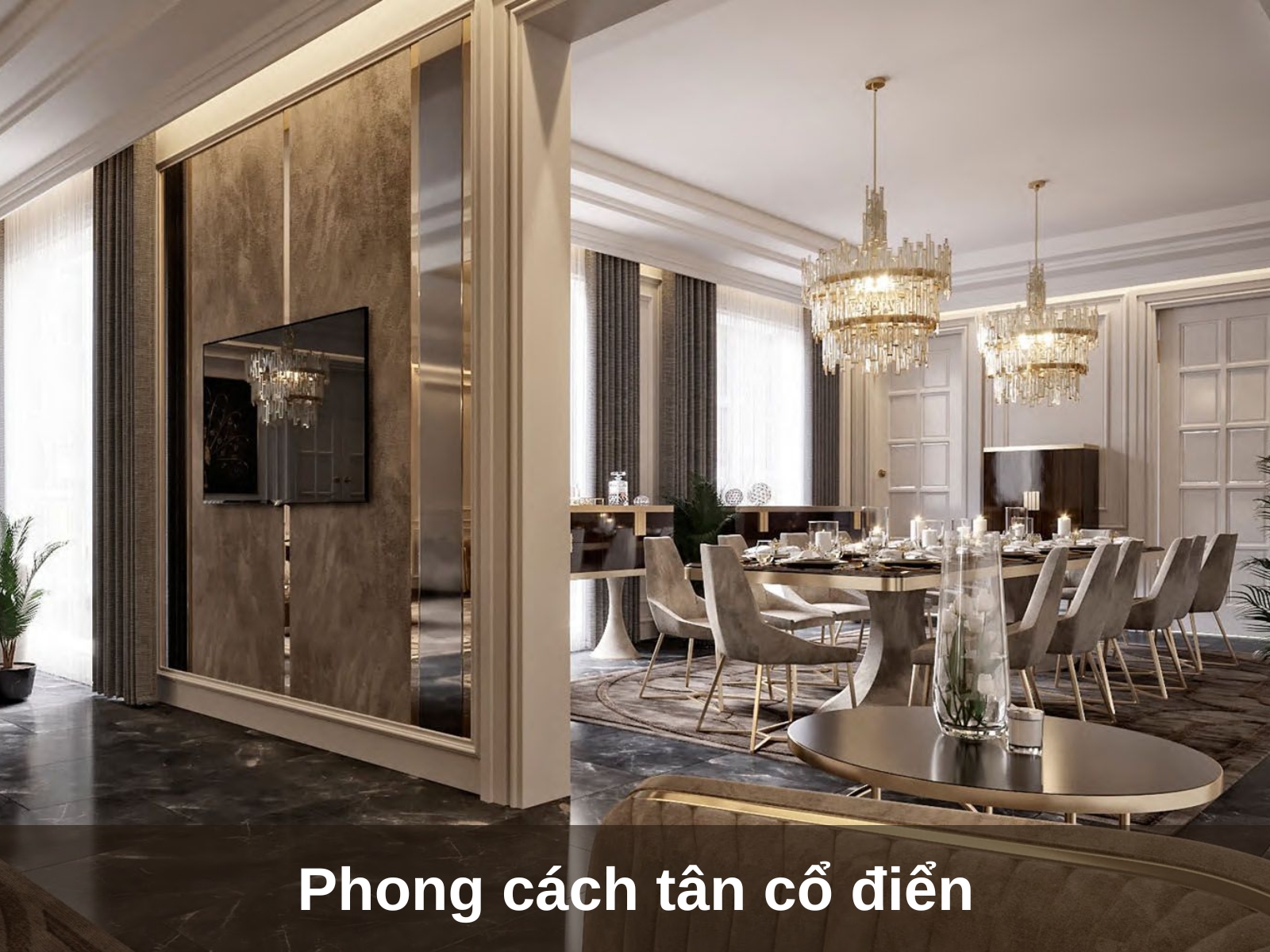 mau thiet ke noi that can ho duplex tan co dien