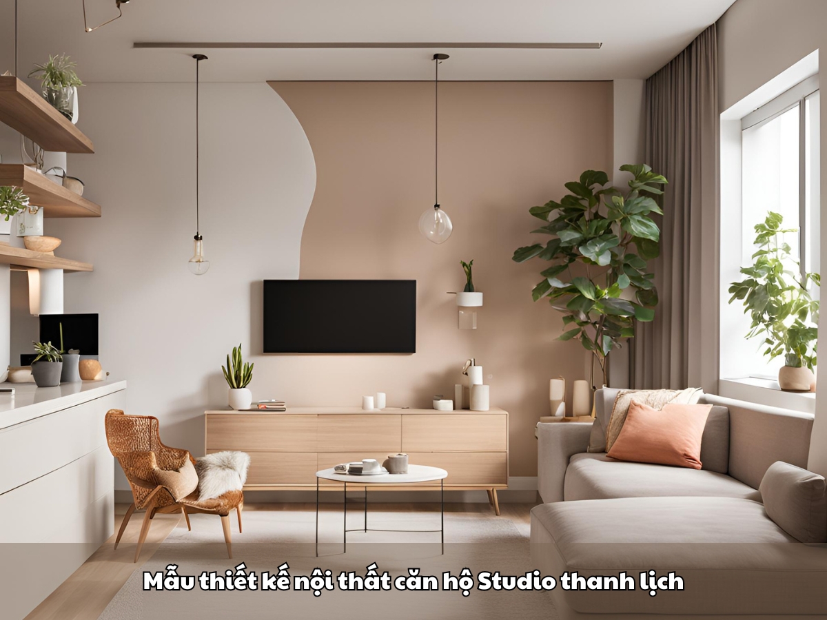 y tuong thiet ke noi that can ho studio tien nghi