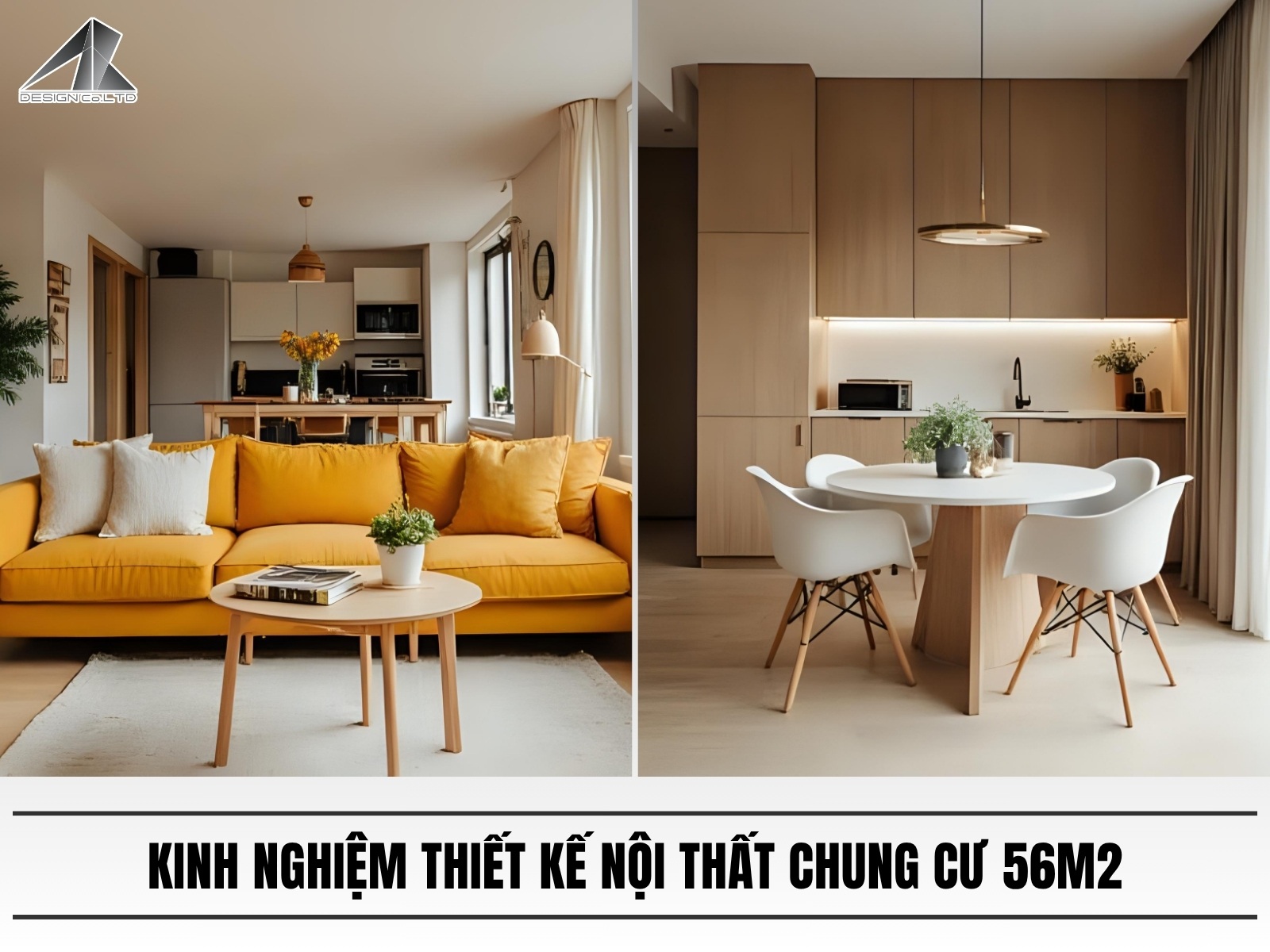 Kinh nghiem thiet ke noi that chung cu 56m2