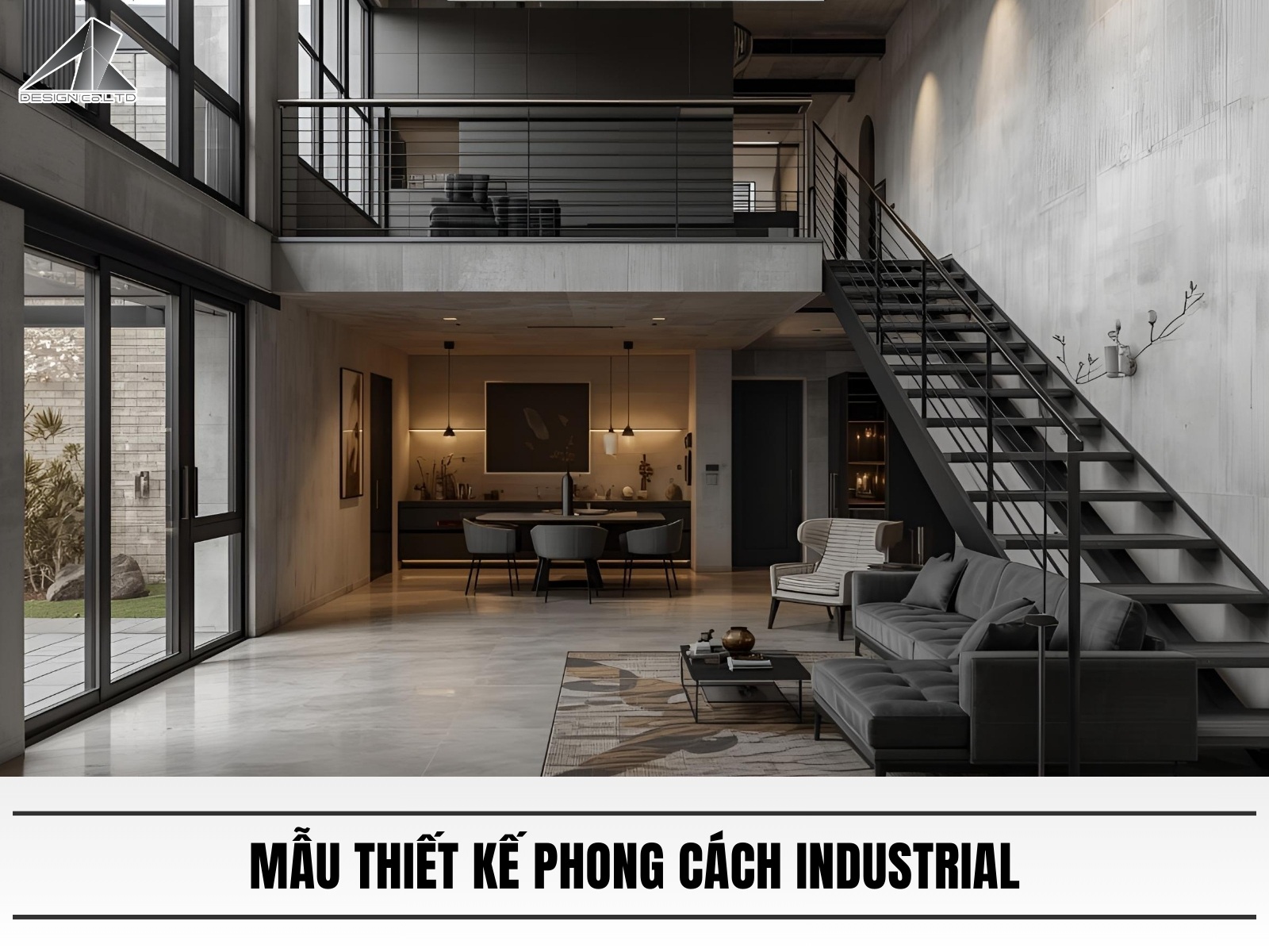 Mau thiet ke phong cach Industrial