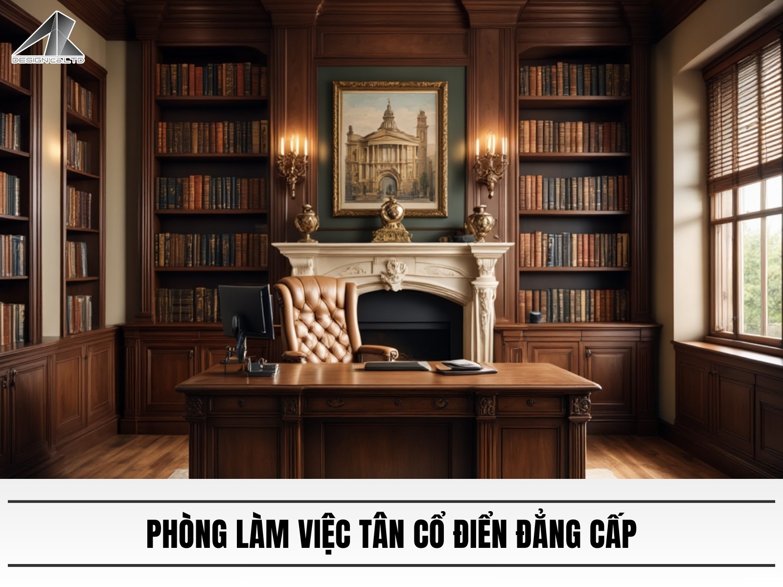 Phong lam viec tan co dien dang cap
