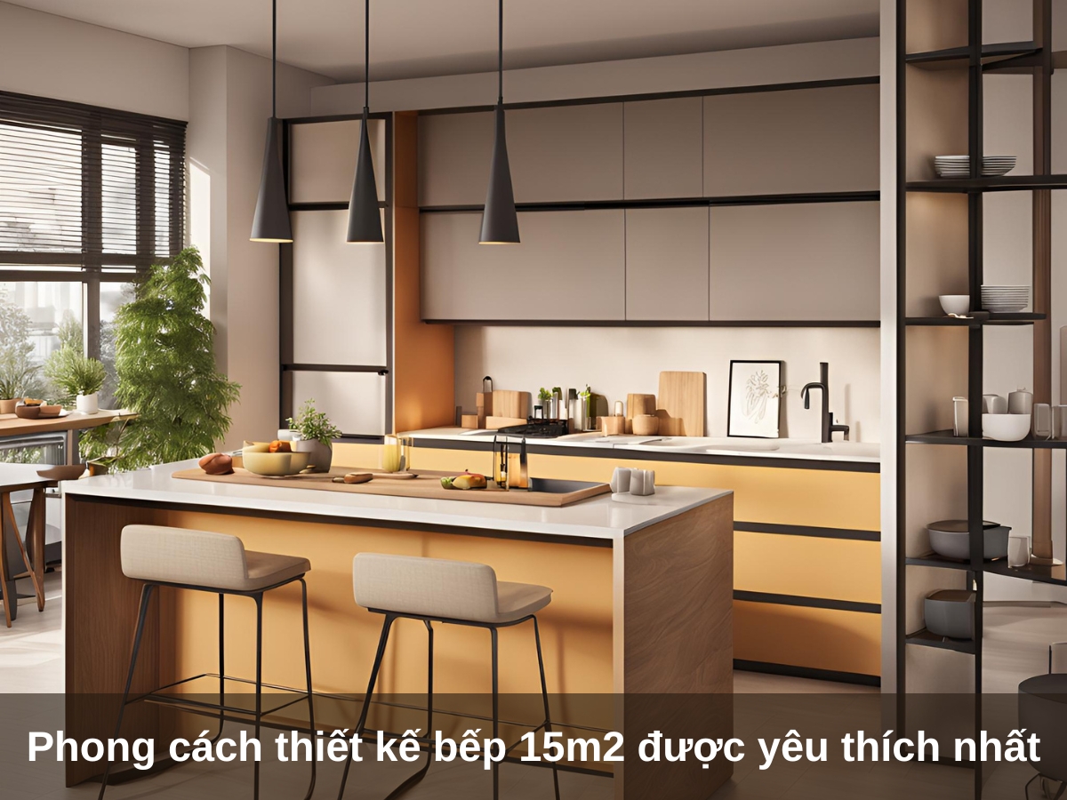 phong cach thiet ke nha bep 15m2 duoc yeu thich nhat