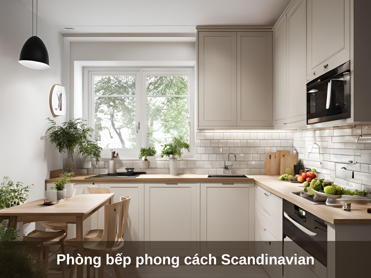phong bep phong cach scandinavian