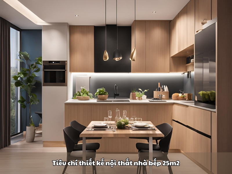 tieu chi thiet ke noi that nha bep 25m2