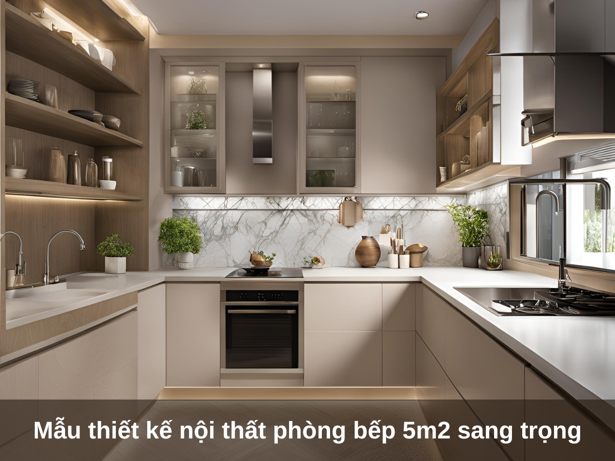mau thiet ke noi that phong bep 5m2 dep