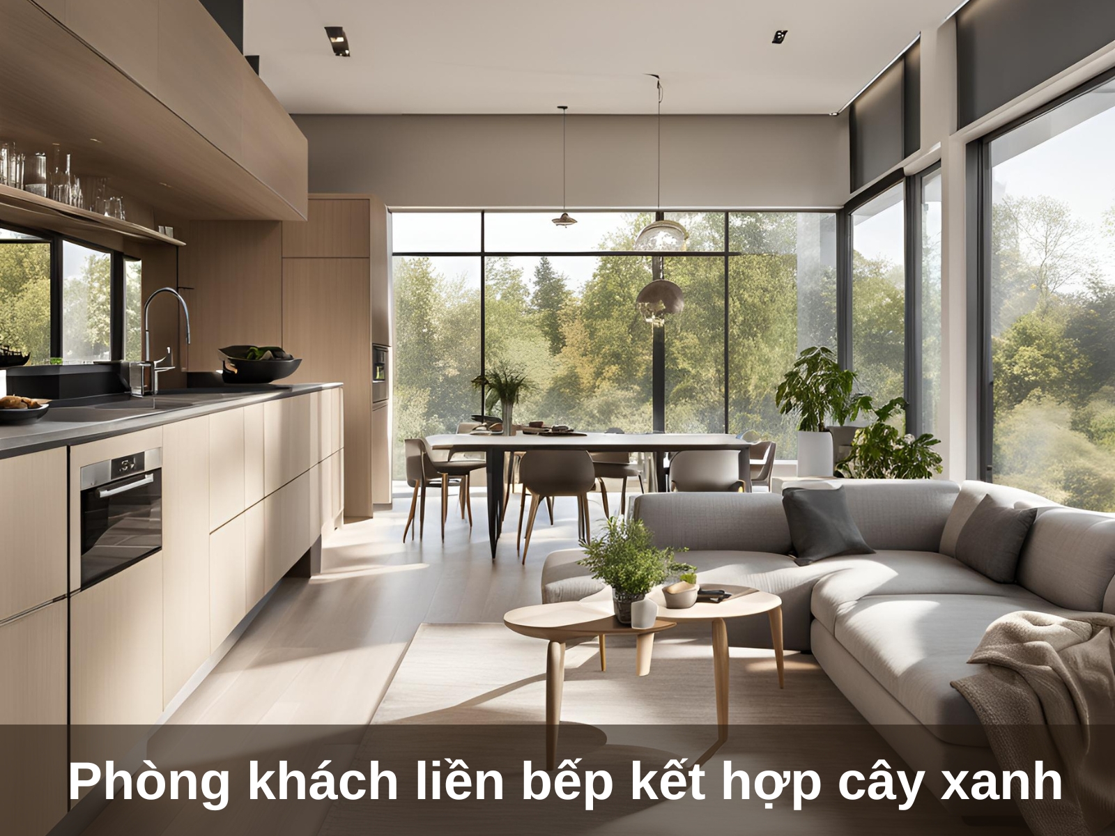 10 y tuong thiet ke phong khach lien bep 30m2 an tuong nhat nam 2024