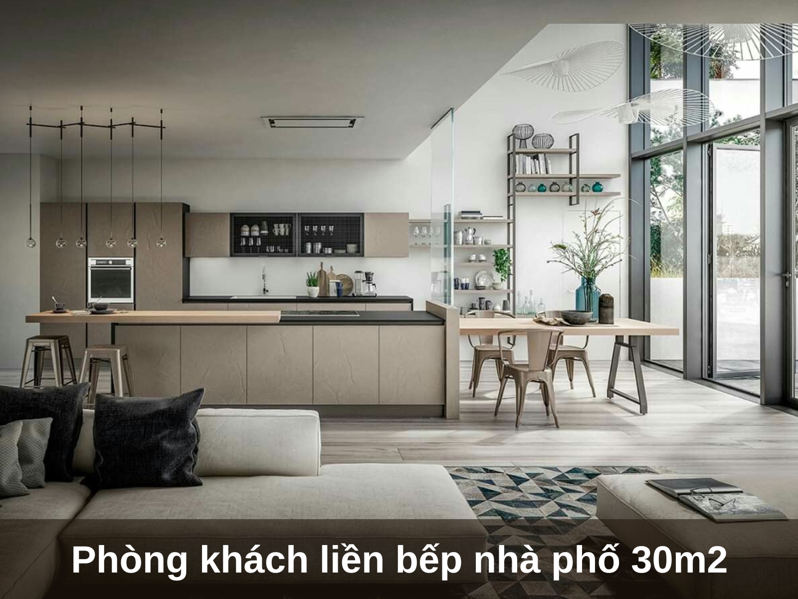 10 y tuong thiet ke phong khach lien bep 30m2 an tuong nhat nam 2024