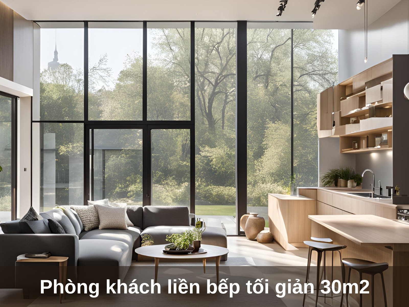 10 y tuong thiet ke phong khach lien bep 30m2 an tuong nhat nam 2024