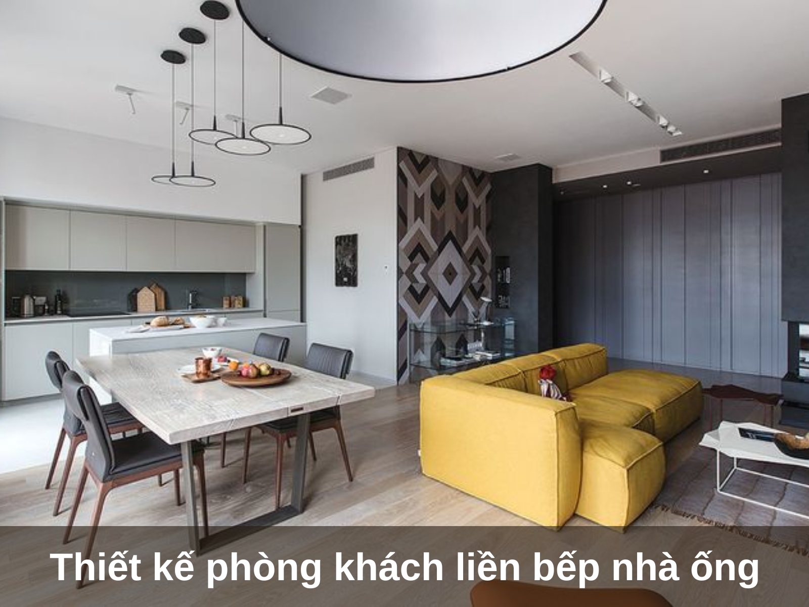 Yeu to quan trong khi thiet ke phong khach lien bep nha ong