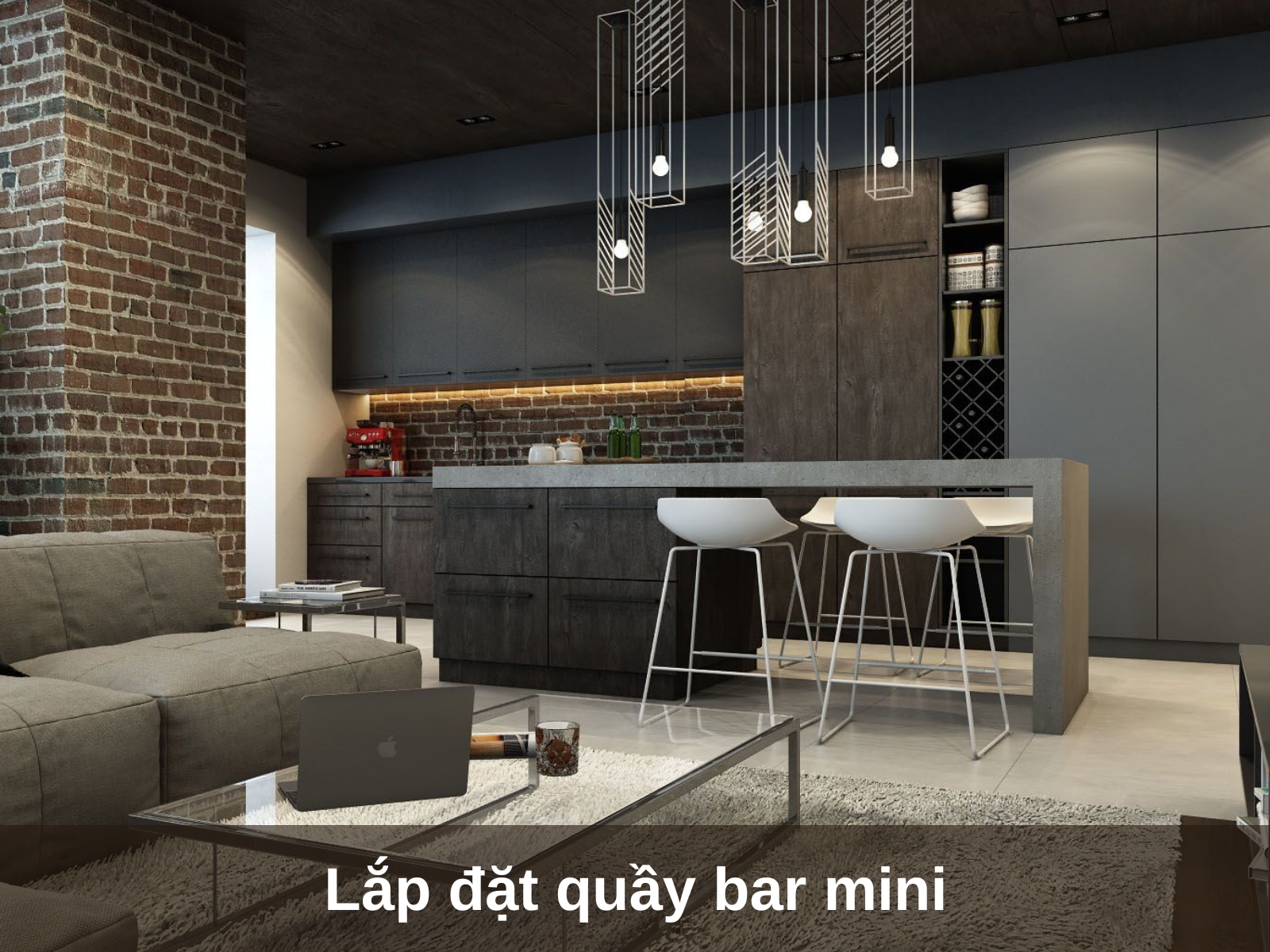 Lap dat quay bar mini