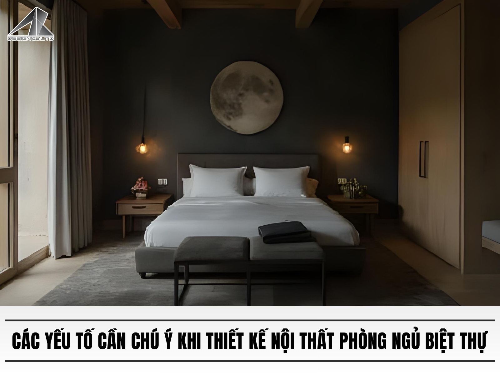 Cac yeu to can chu y khi thiet ke noi that phong ngu biet thu