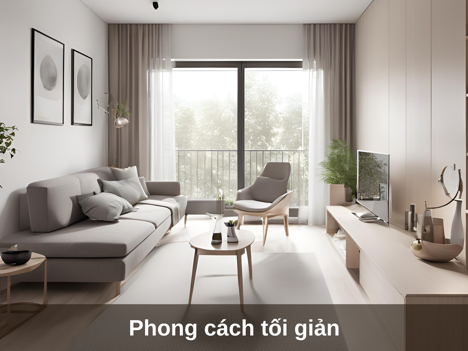 thiet ke noi that phong cach toi gian cho chung cu nho 40m2