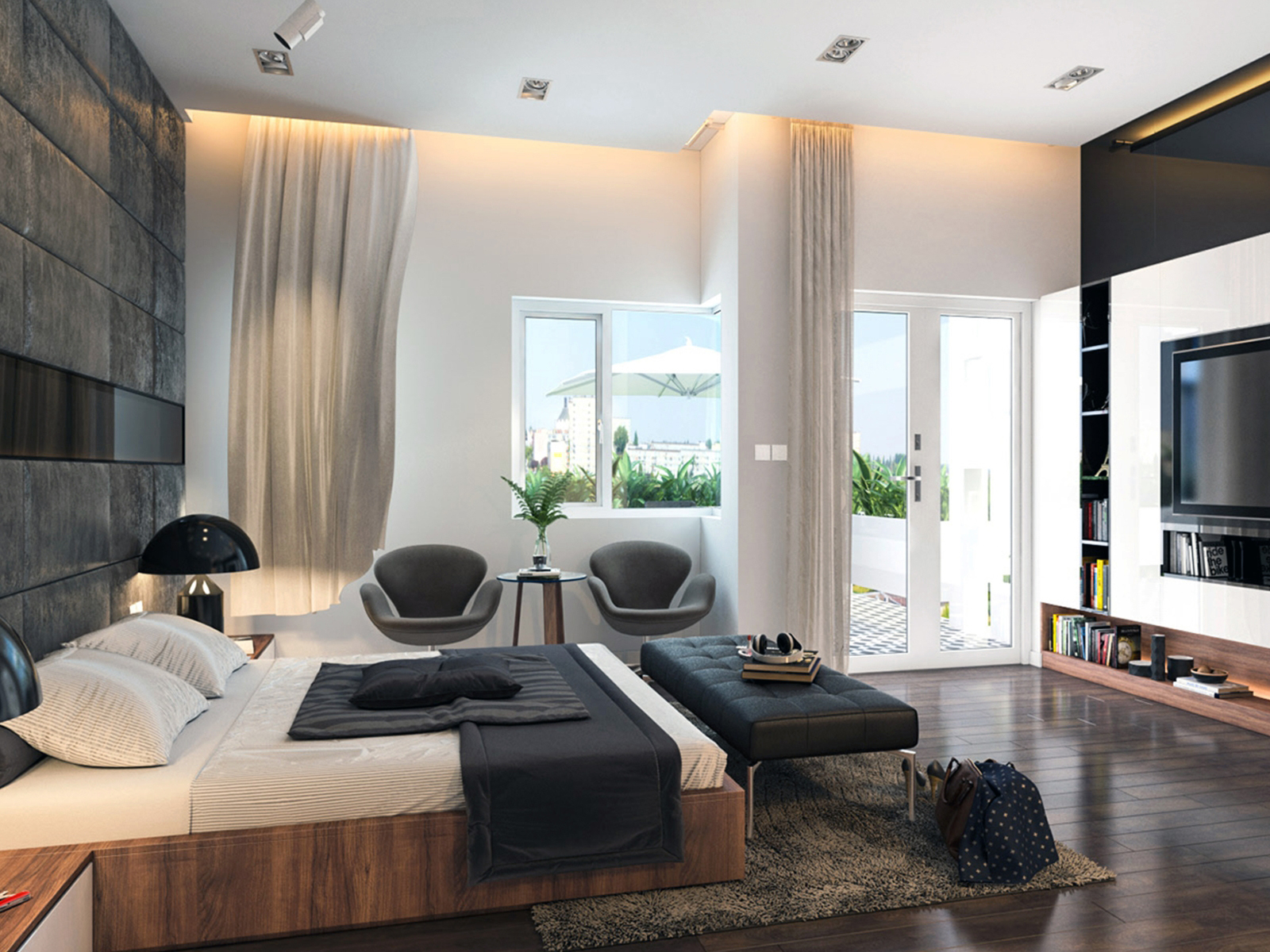 luu y khi trang tri phong ngu cho nam