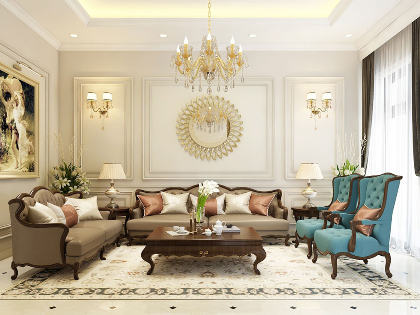 thiet ke noi that can ho 65m2 phong cach luxury