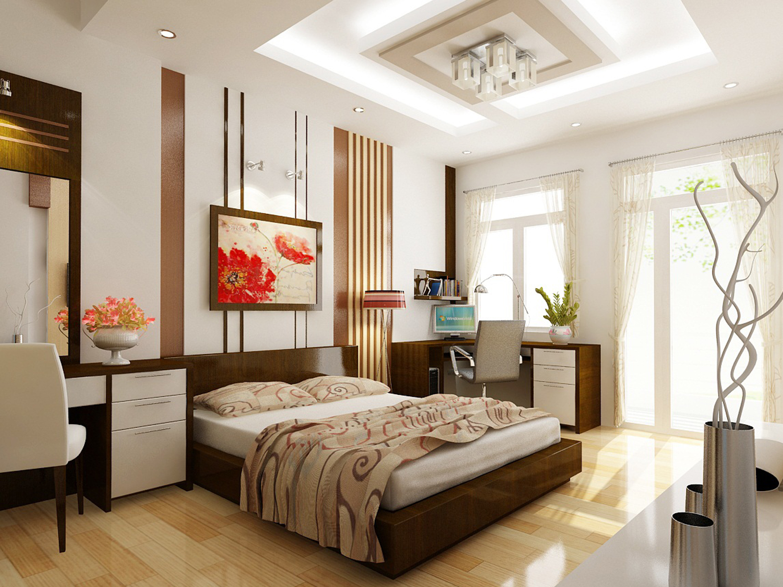 phong cach thiet ke noi that phong ngu 12m2