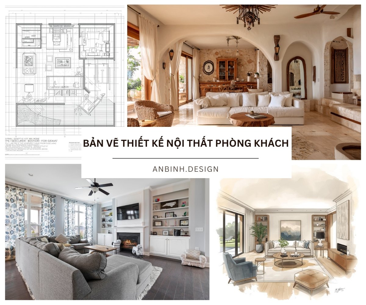 39+ bản vẽ thiết kế nội thất phòng khách hiện đại ĐẸP đơn giản