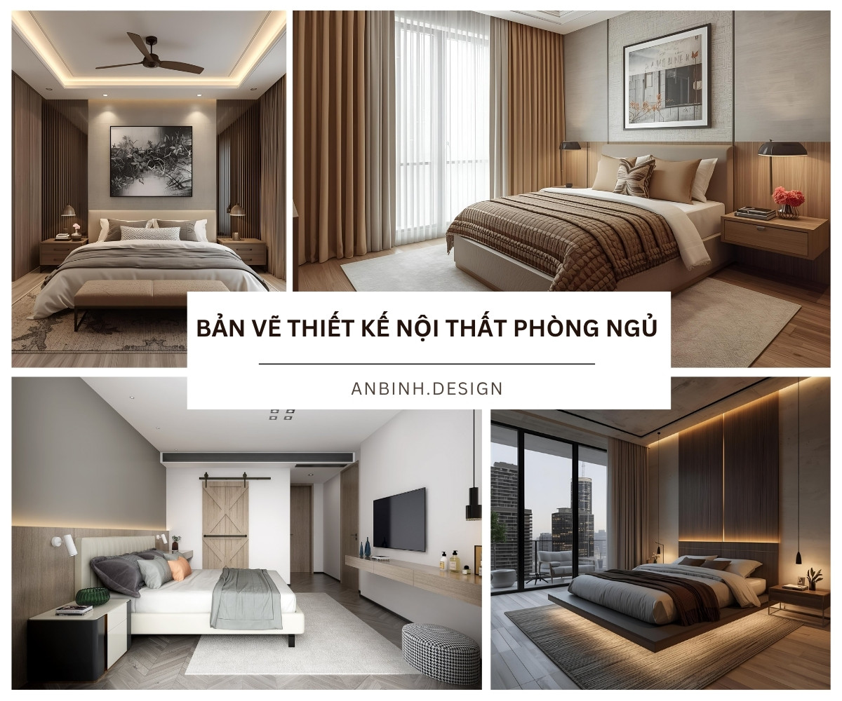 49+ bản vẽ thiết kế nội thất phòng ngủ ĐẸP tối ưu diện tích