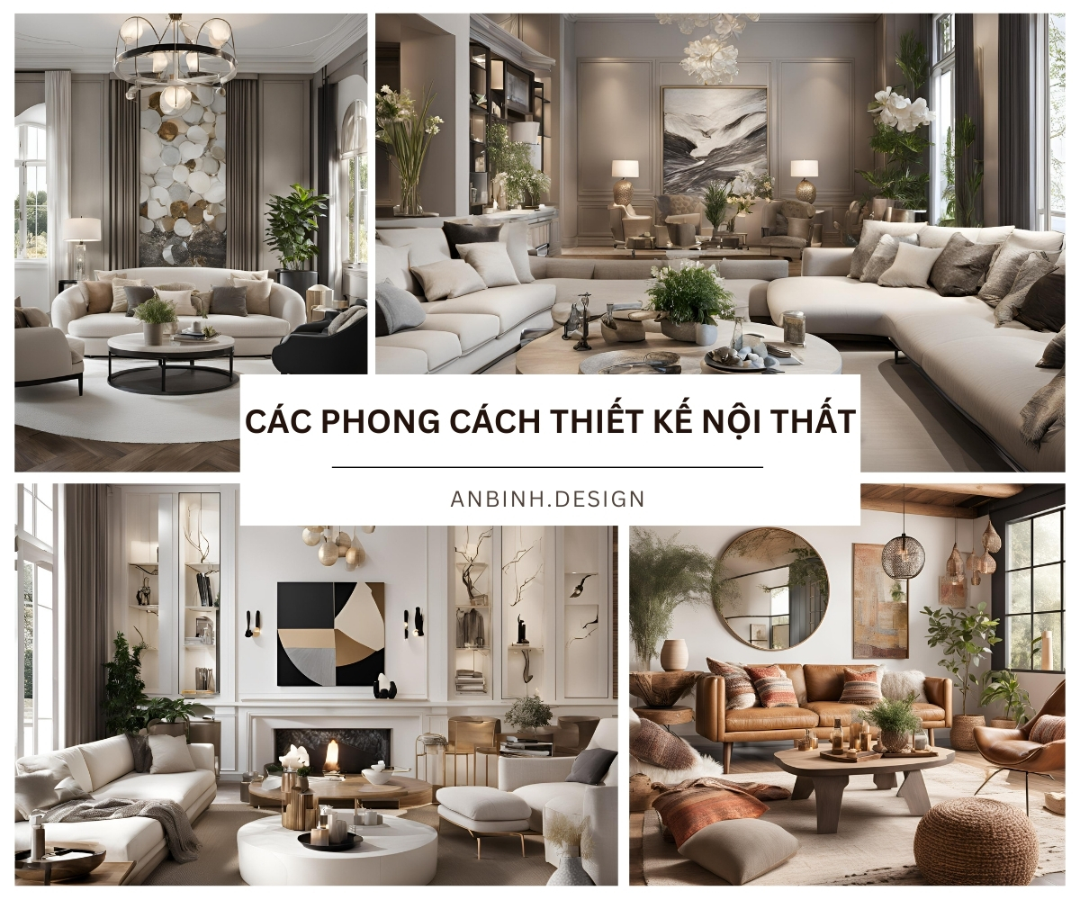 Các phong cách thiết kế nội thất
