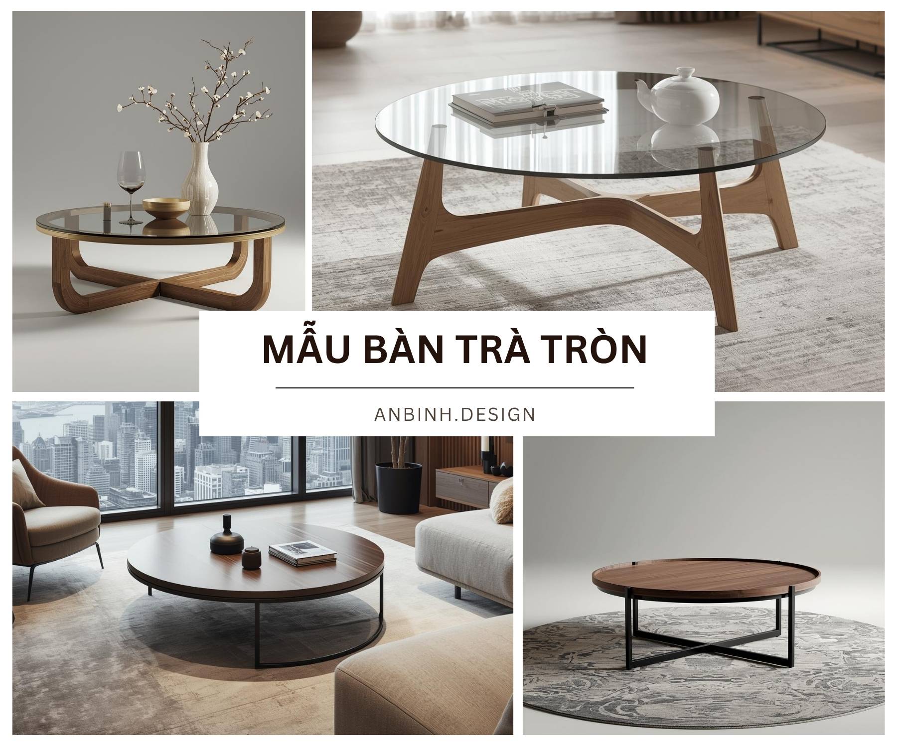 69+ mẫu bàn trà tròn ĐẸP mọi chất liệu cho phòng khách