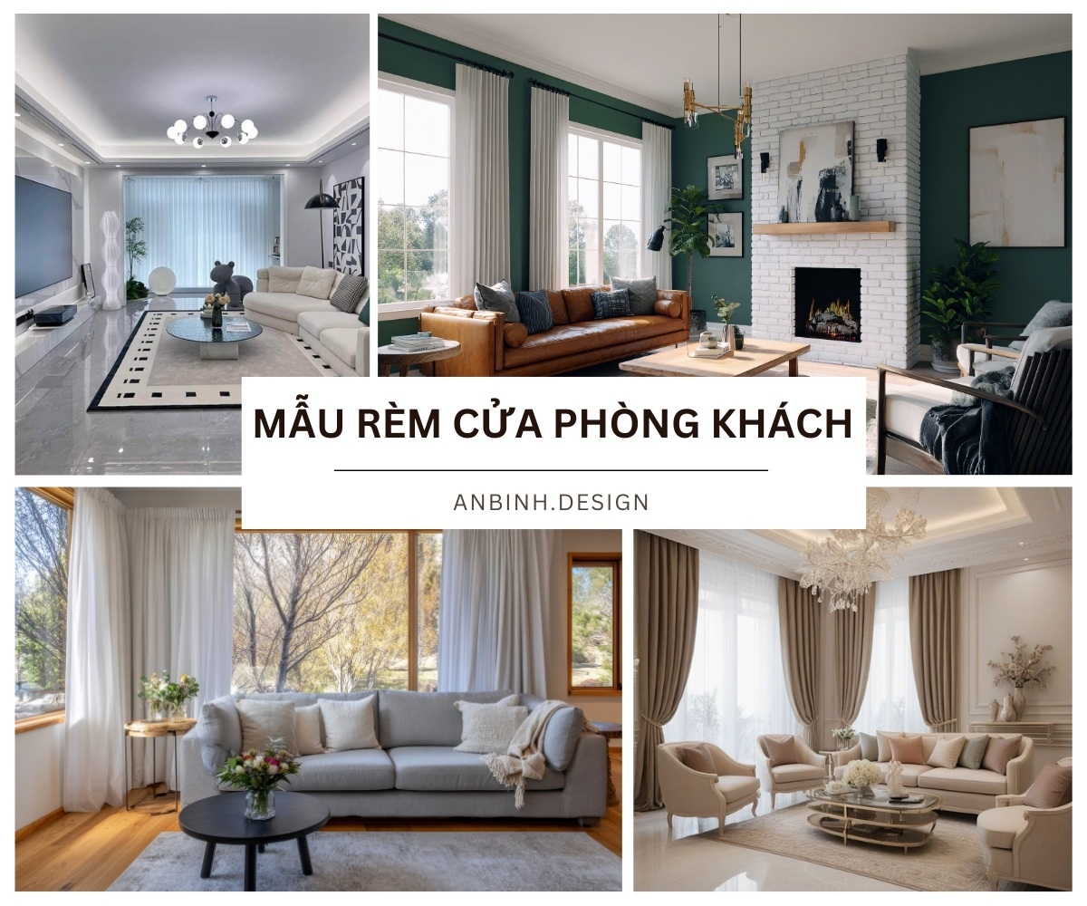 10+ mẫu rèm cửa phòng khách đẹp hiện đại SANG TRỌNG