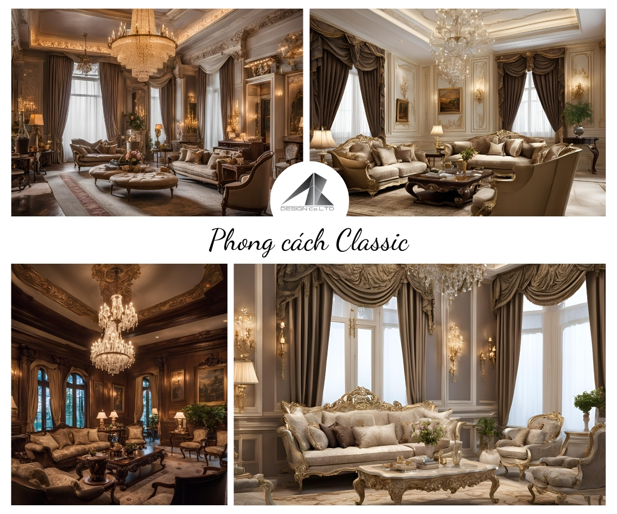 Phong cách thiết kế nội thất Classic: Cổ Điển - Sang Trọng