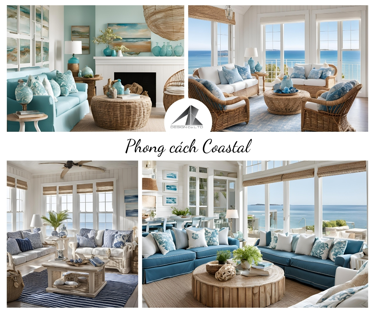 Phong Cách Thiết Kế Nội Thất Coastal - Cảm Hứng Từ Biển
