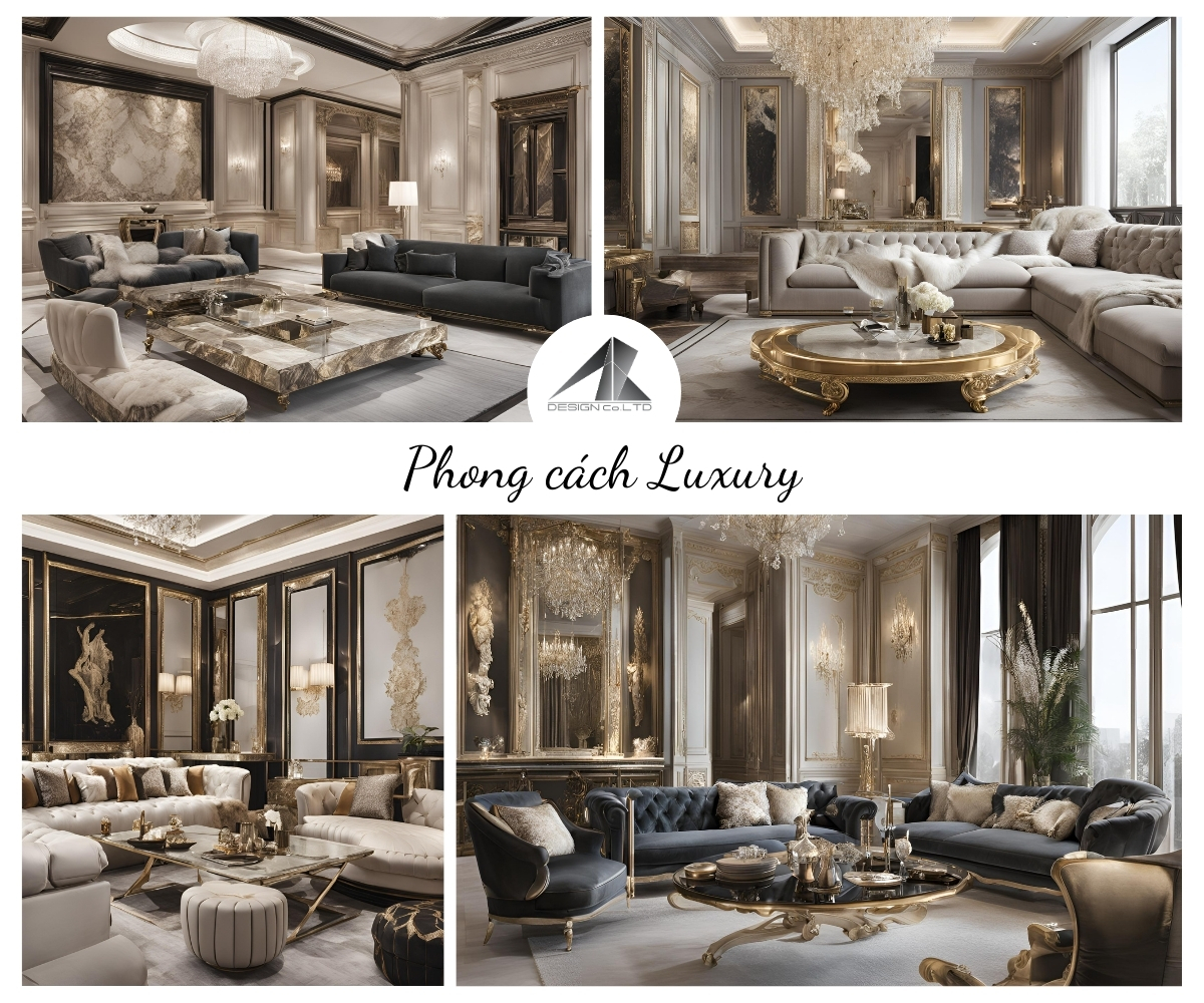 Phong cách thiết kế nội thất Luxury là gì? 5 Điểm Nổi Bật