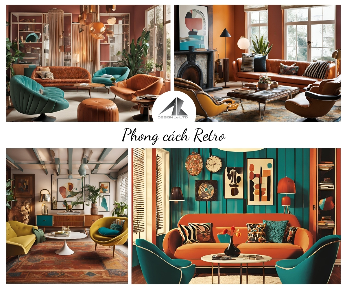 Phong cách thiết kế nội thất Retro: Sự phá cách của quá khứ