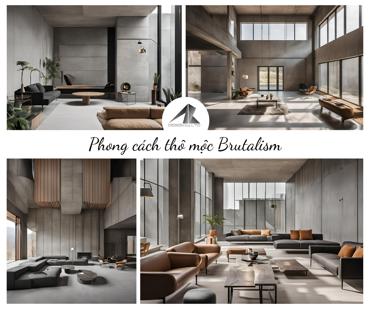 Phong Cách Thiết Kế Nội Thất Thô Mộc Brutalism Là Gì?