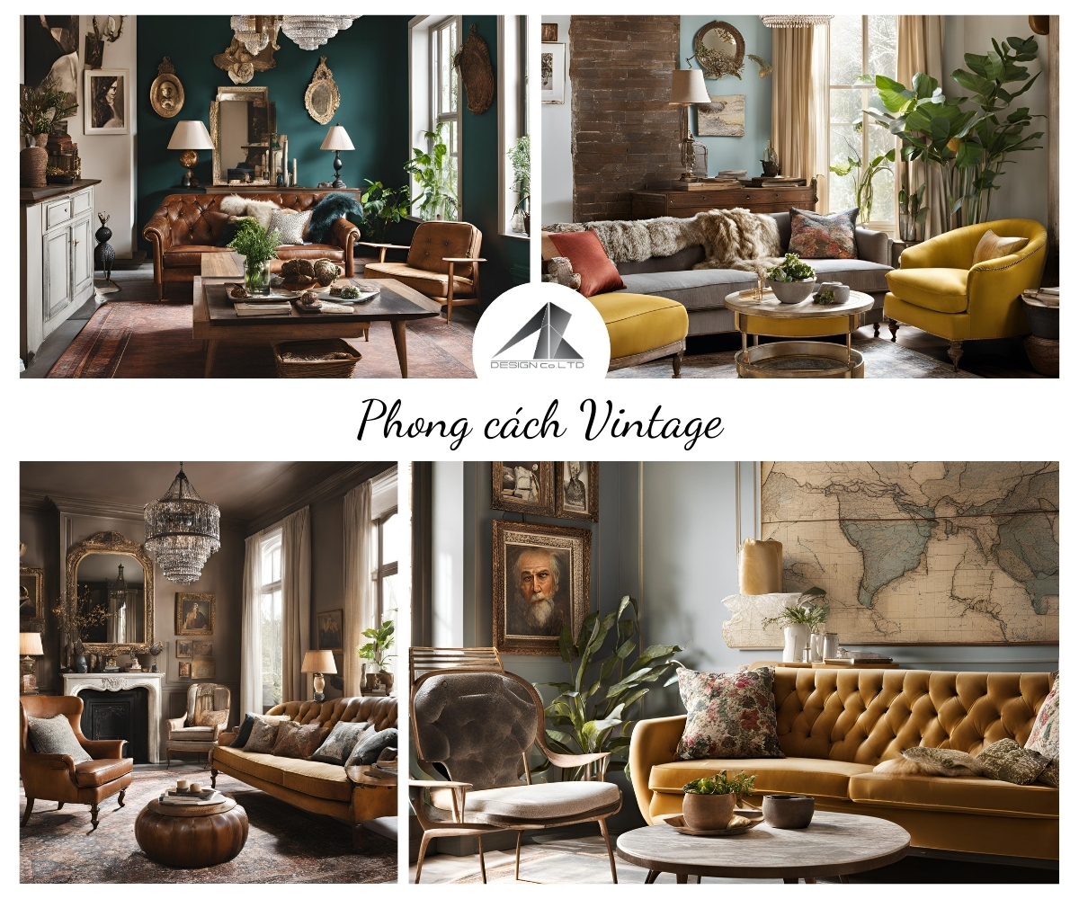Phong cách thiết kế nội thất Vintage: Vẻ đẹp của thời gian