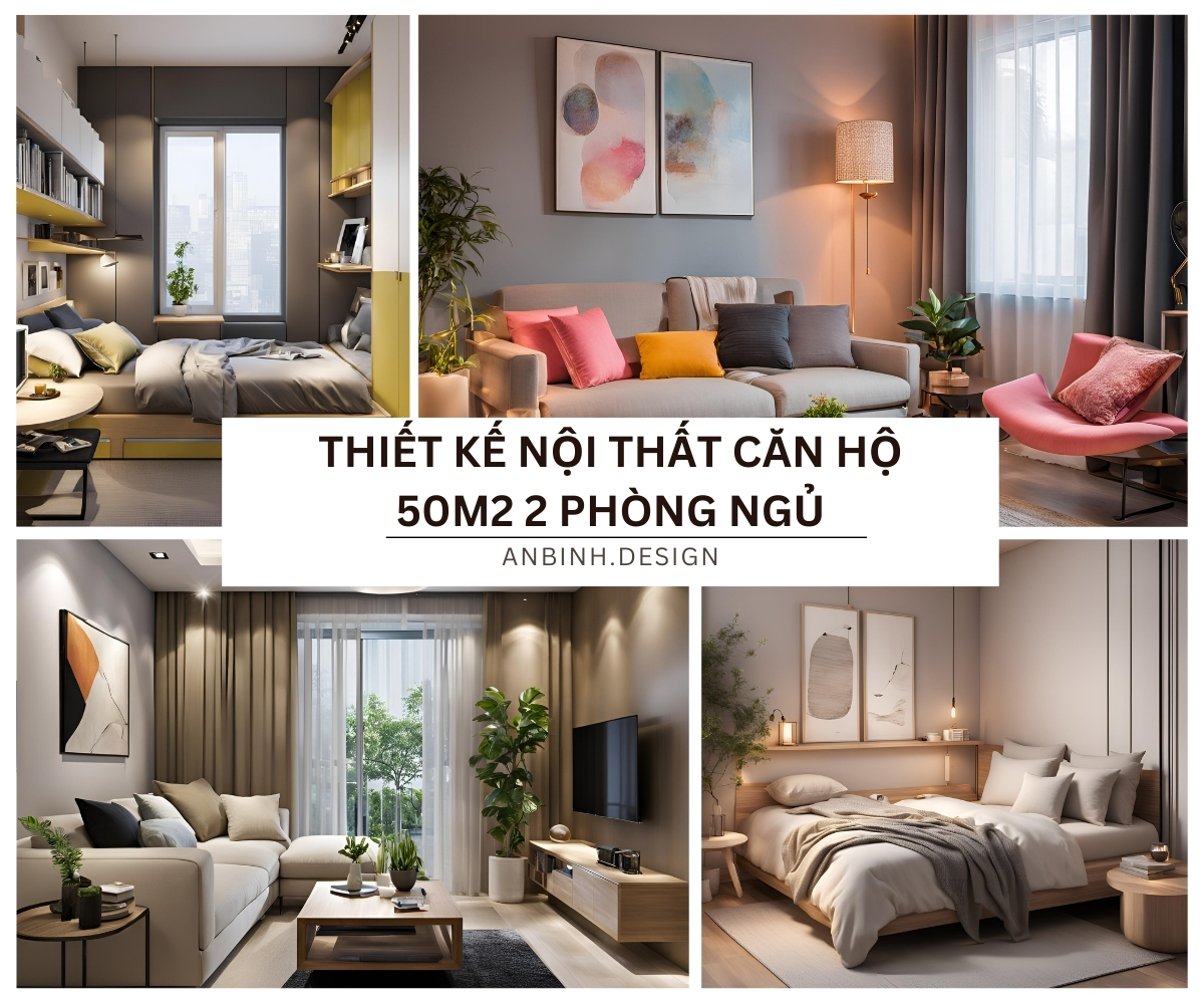 thiet ke noi that can ho 50m2 2 phong ngu