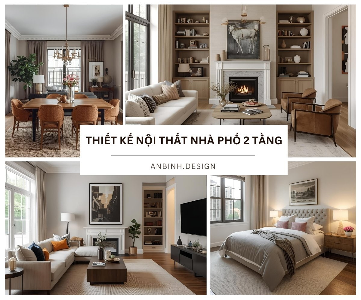 Thiet ke noi that nha pho 2 tang​