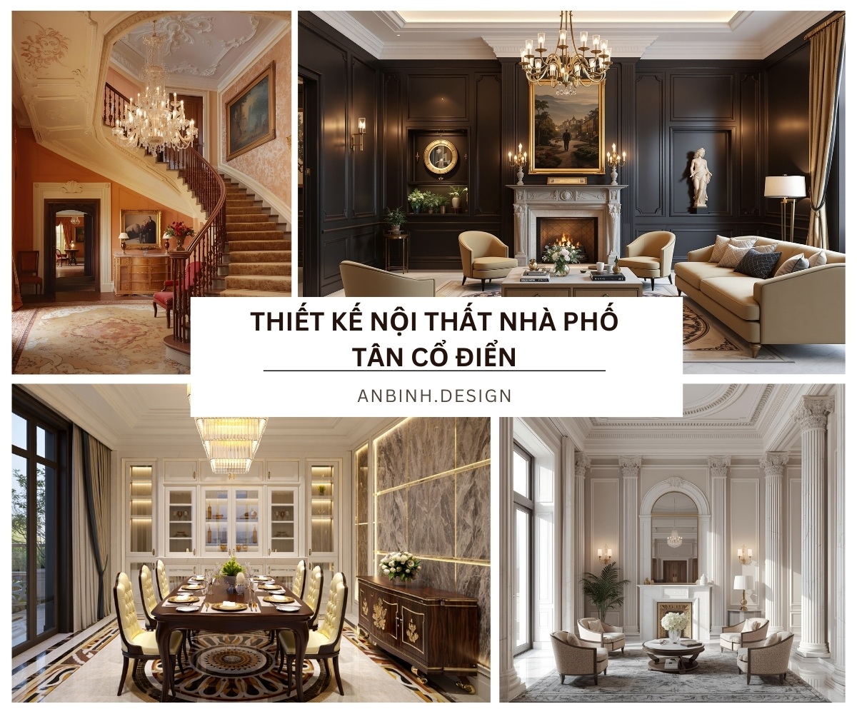 Thiet ke noi that nha pho tan co dien​