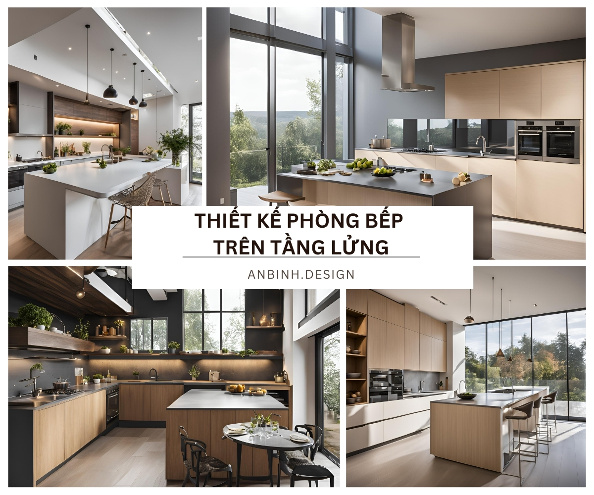 thiet ke noi that phong bep tren tang lung
