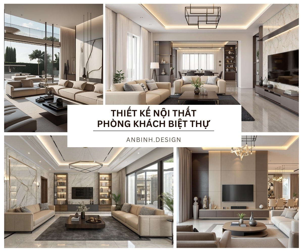 Thiet ke noi that phong khach biet thu​